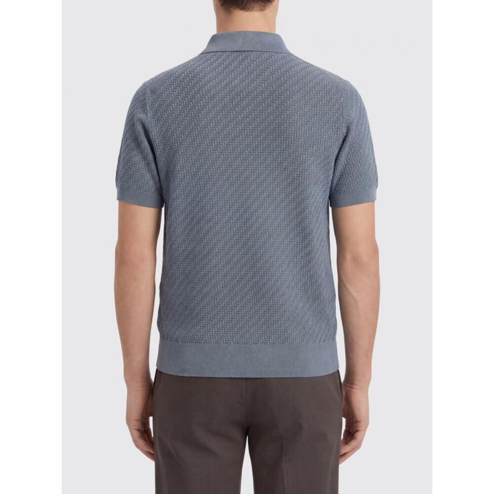 Brioni Polo Shirt Men Periwinkle - Picture 2 of 2